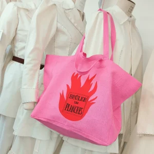 Cabas en lin Brûler les planches