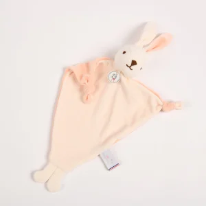 DOU DOU | Pink Velour Bunny (27cm) | Made in France