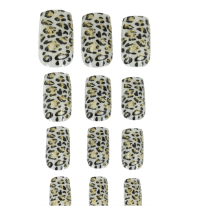 12 Faux ongles Léopard
