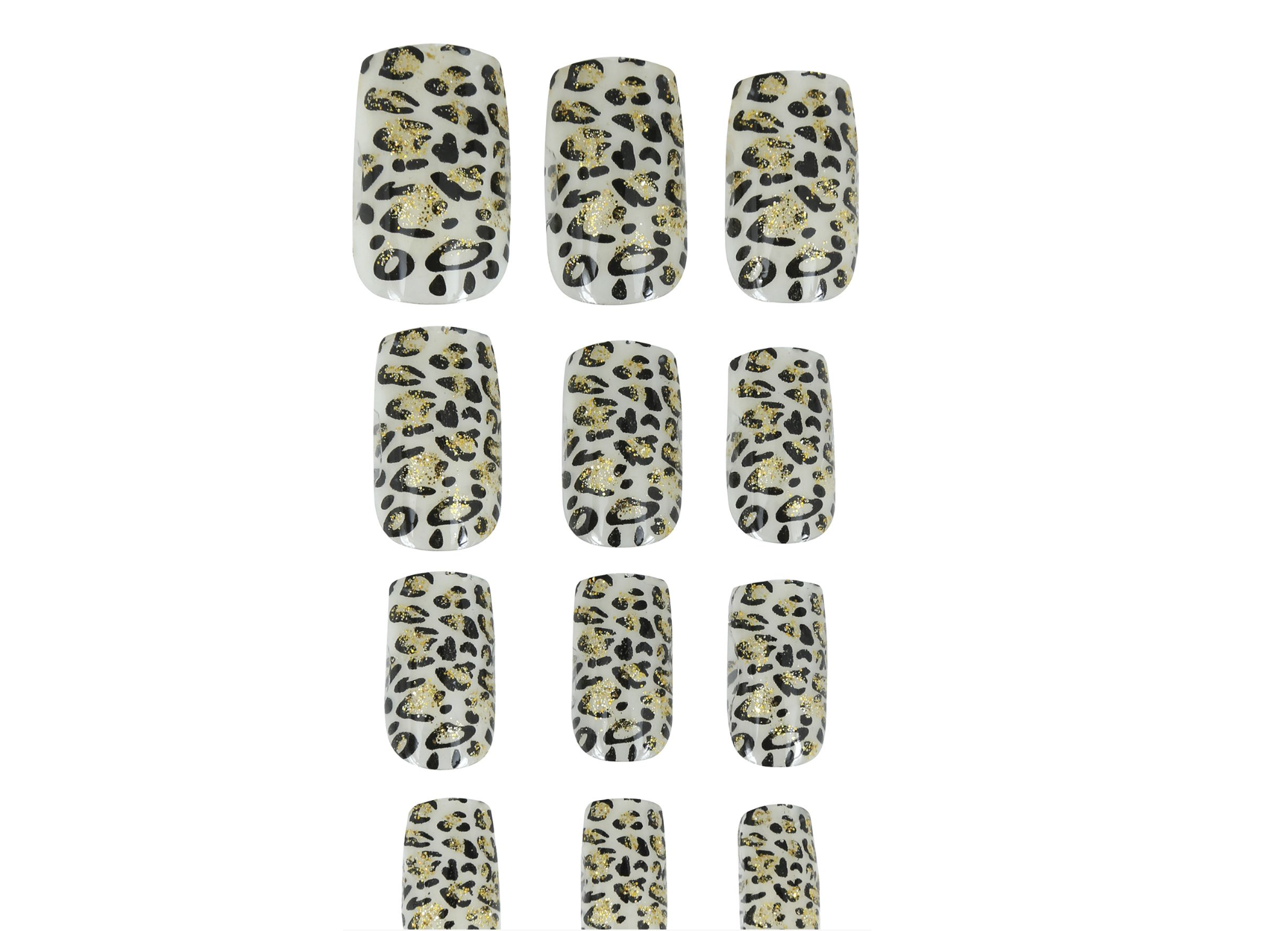 12 Faux ongles Léopard