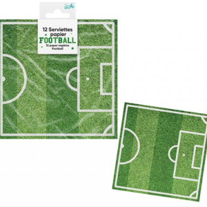 12 Serviettes Football