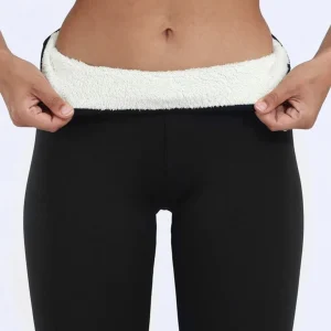 Legging doublé en polaire – Collants thermiques élégants pour femme