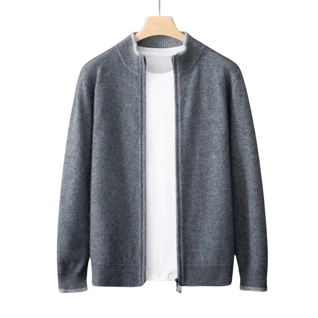 Veste zippée en cachemire pour homme – Image 3