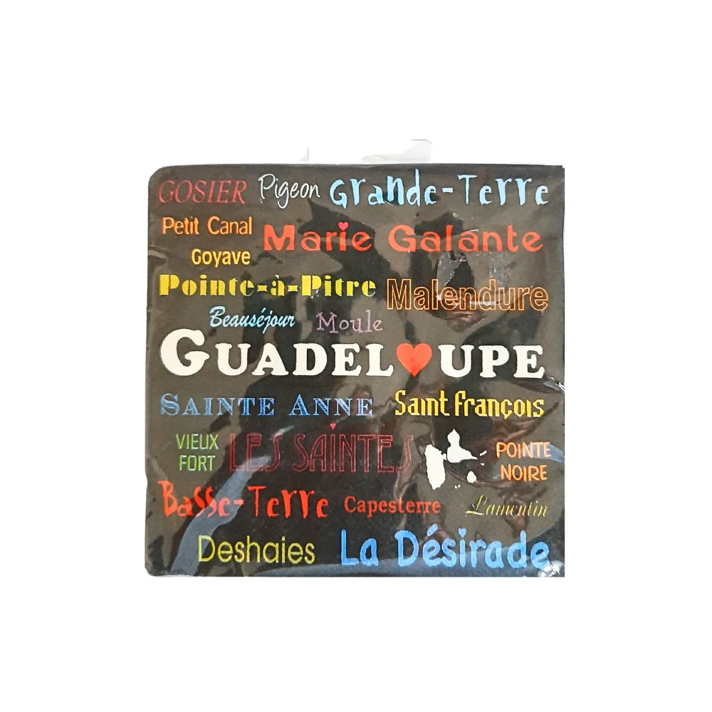 20 serviettes papier villes de Guadeloupe 25 x 25 cm