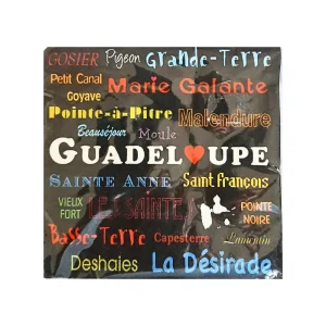 20 serviettes papier villes de Guadeloupe 33 x 33 cm