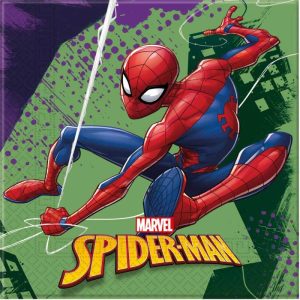 20 SERVIETTES SPIDERMAN