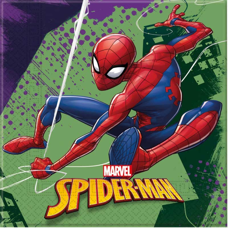 20 SERVIETTES SPIDERMAN