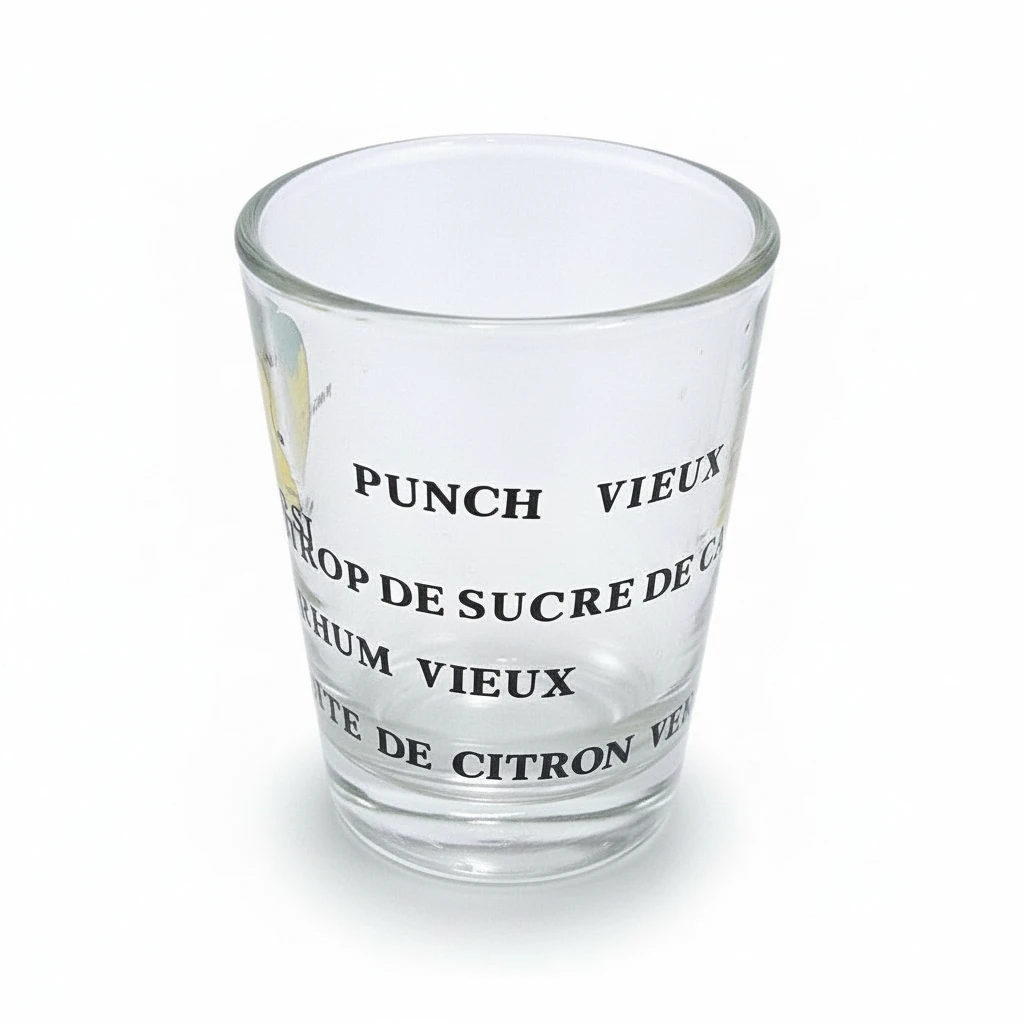 3 verres à punch Guadeloupe 5cl – Image 4