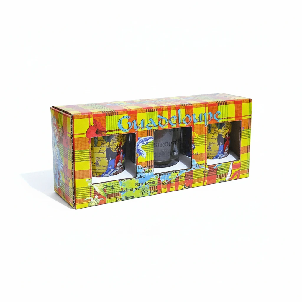 3 verres à punch Guadeloupe 5cl – Image 7