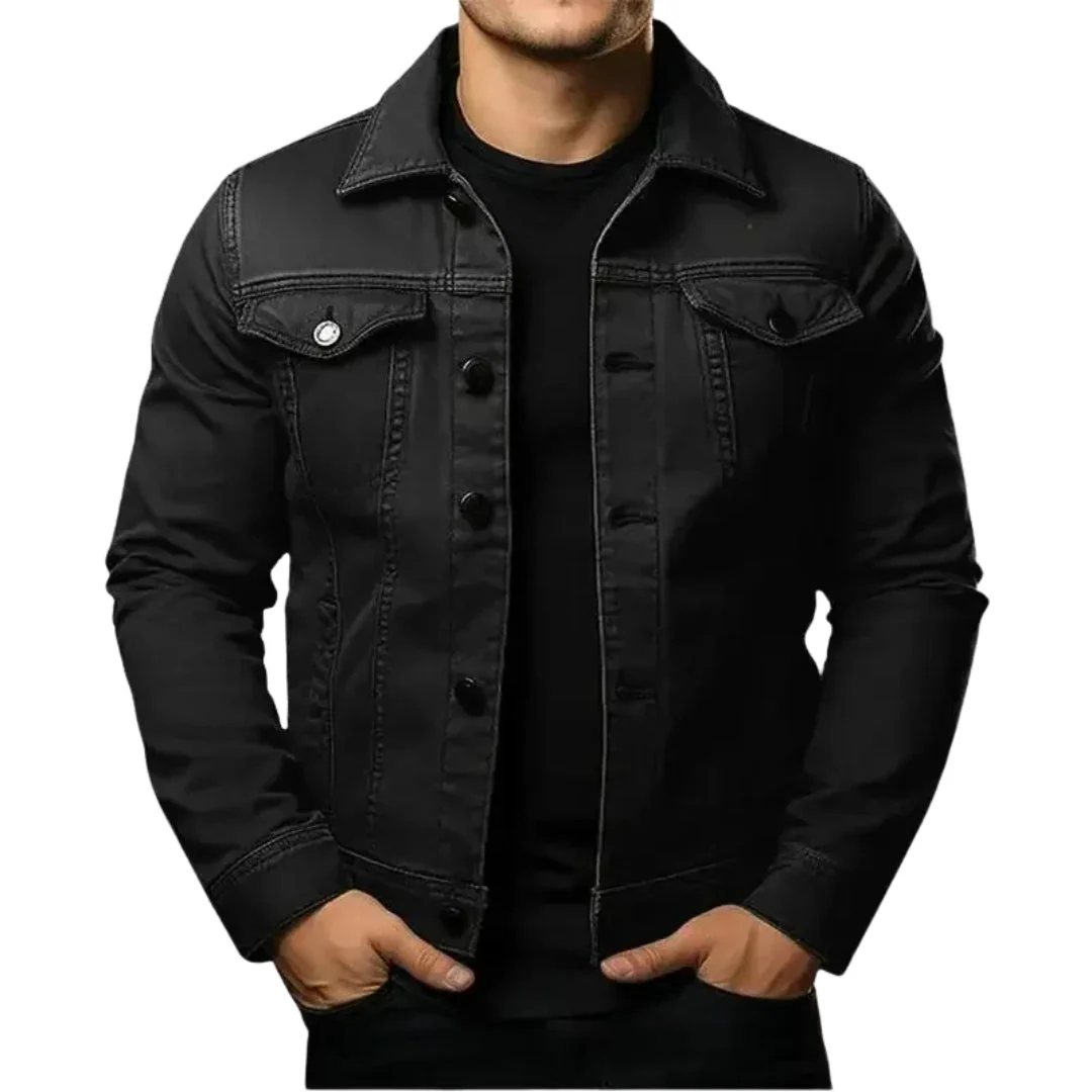 Veste en jean 100 % coton pour homme – Image 6