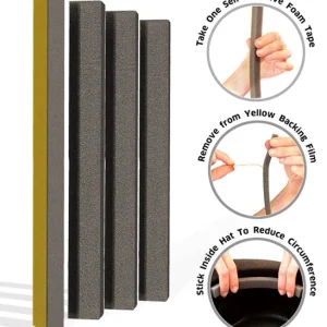 4 bandes de mousse auto-adhésives