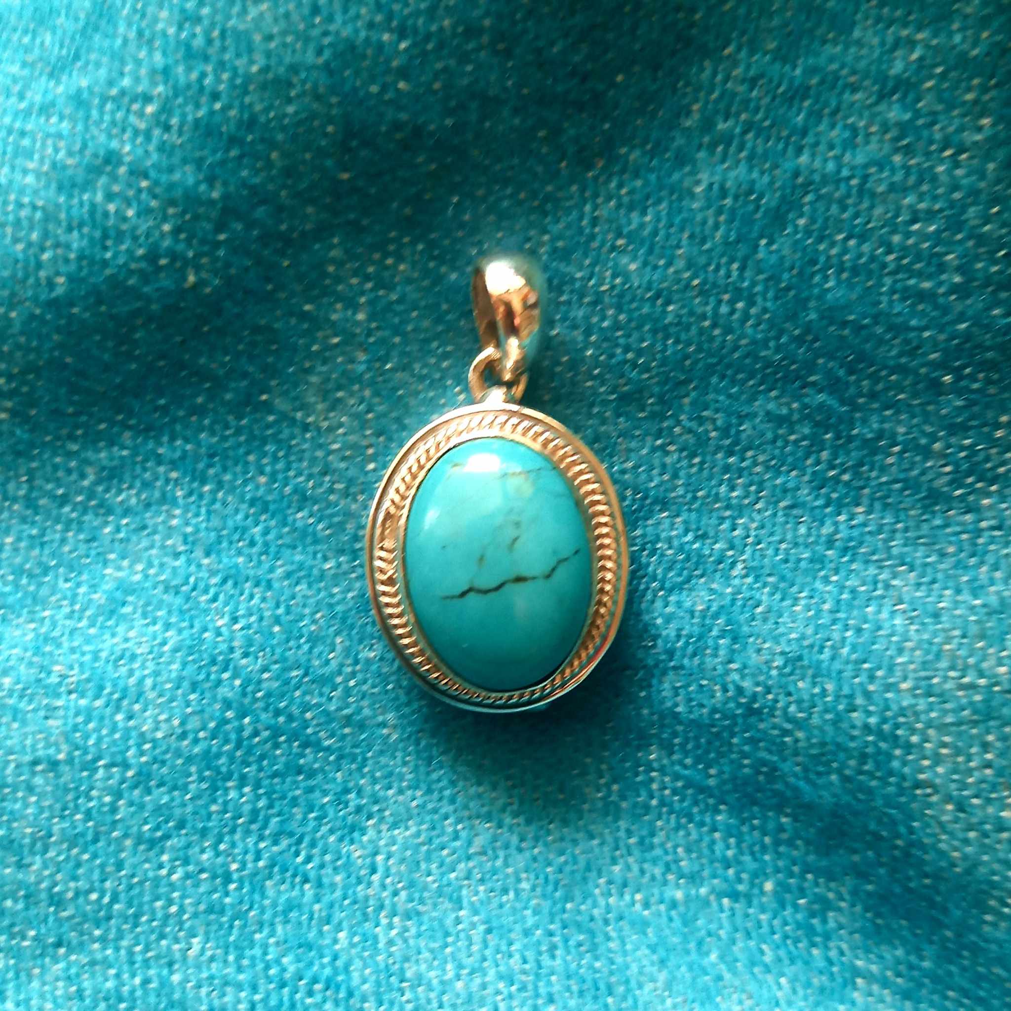 Pendentif turquoise & argent – Image 5