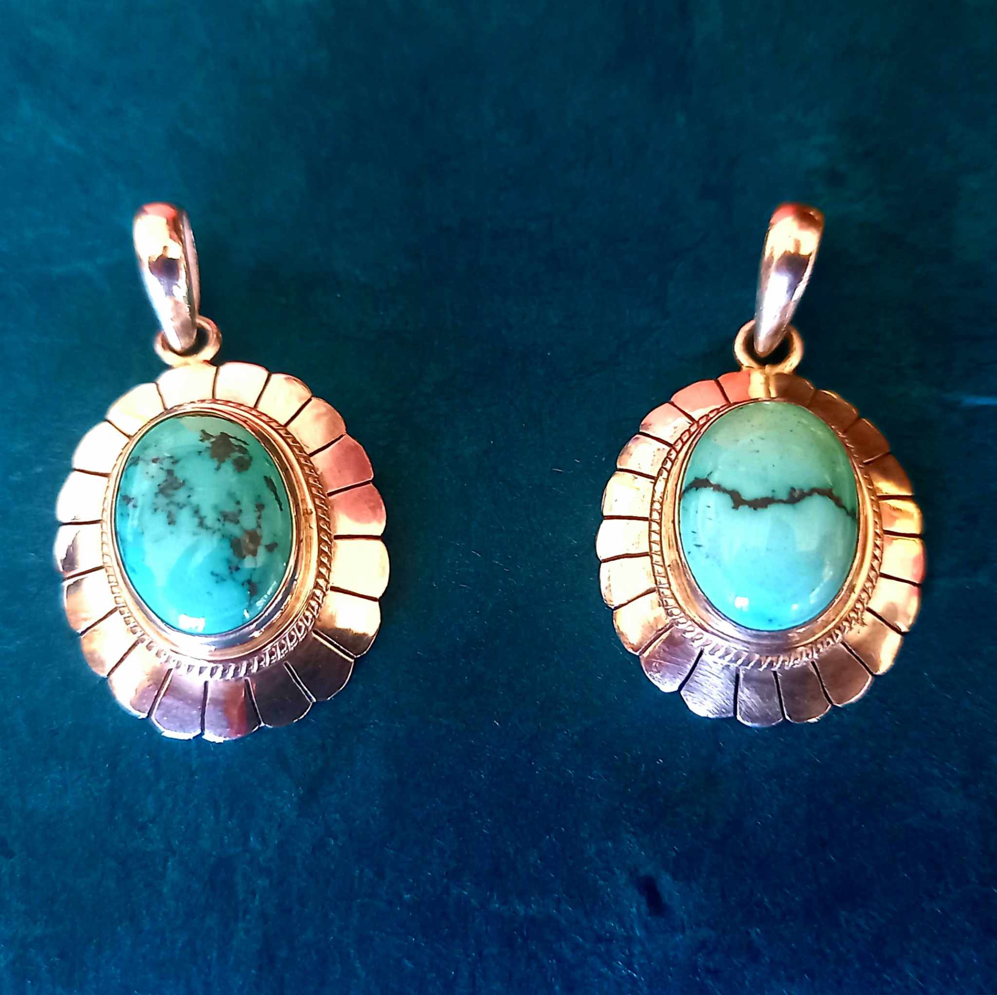 Pendentif turquoise & argent – Image 2