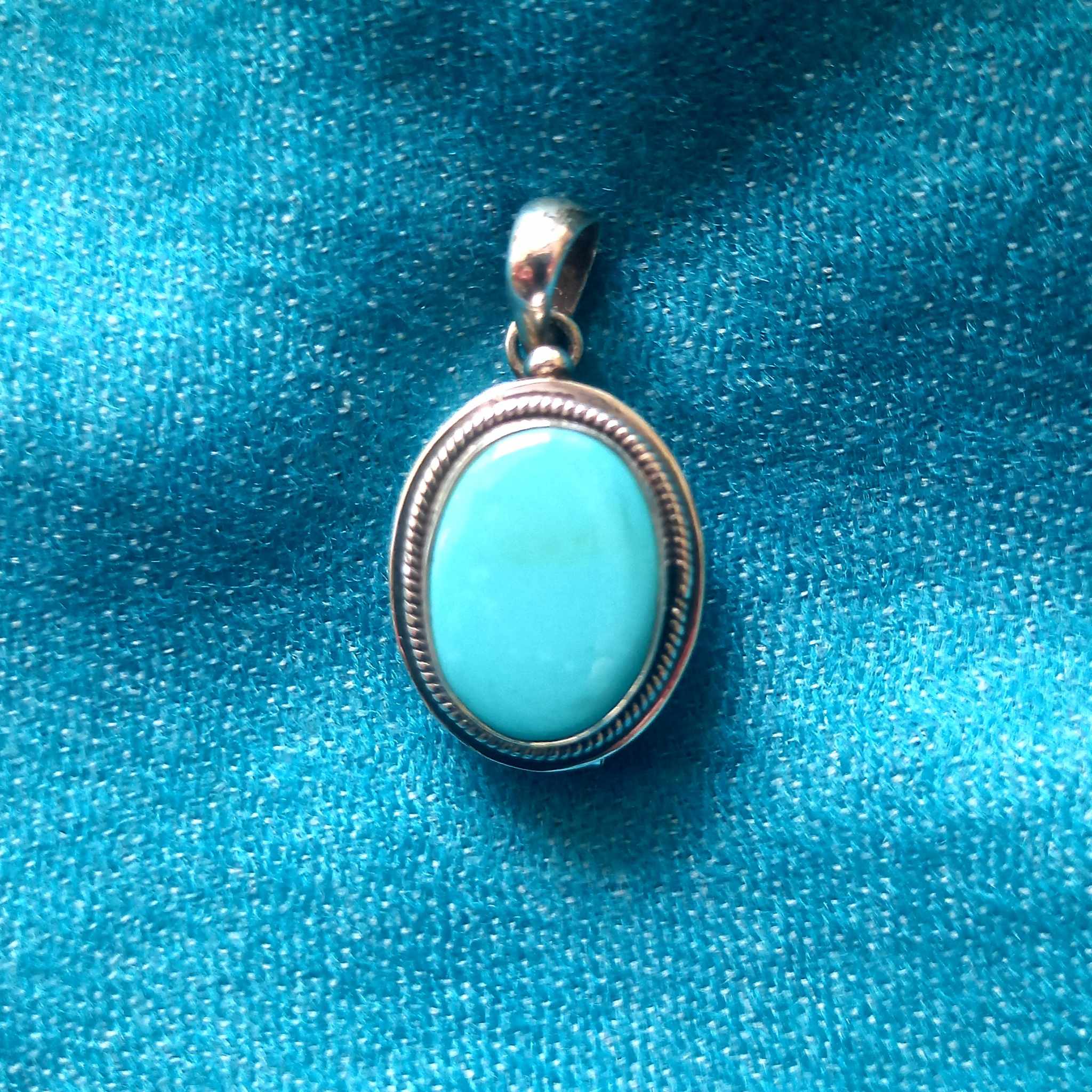 Pendentif turquoise & argent – Image 3