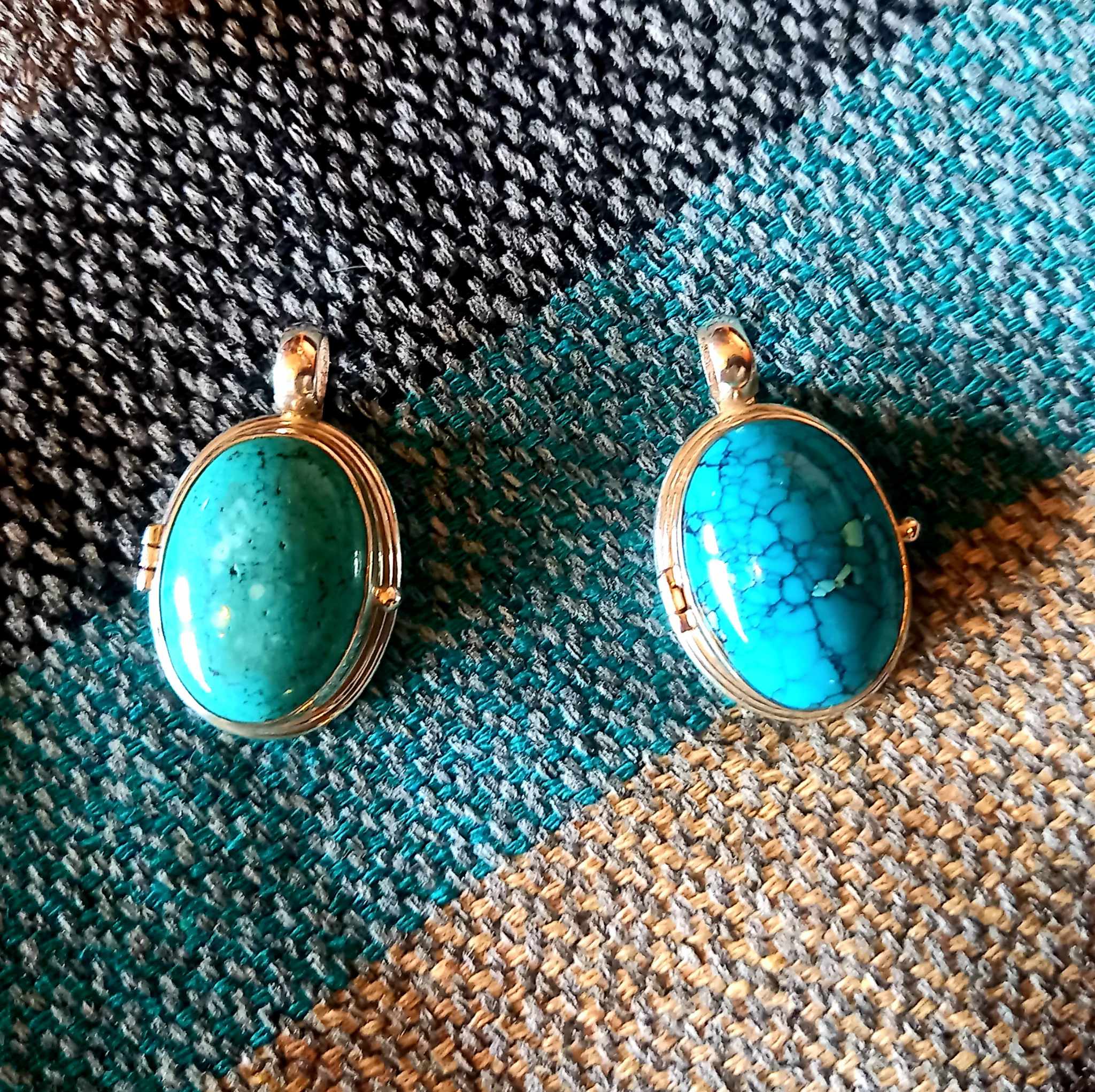 Pendentif turquoise & argent – Image 3