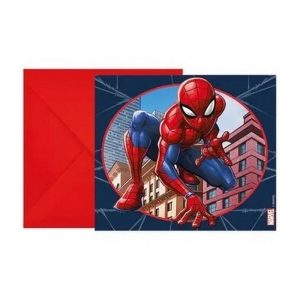 6 cartes d’invitations Spider-Man