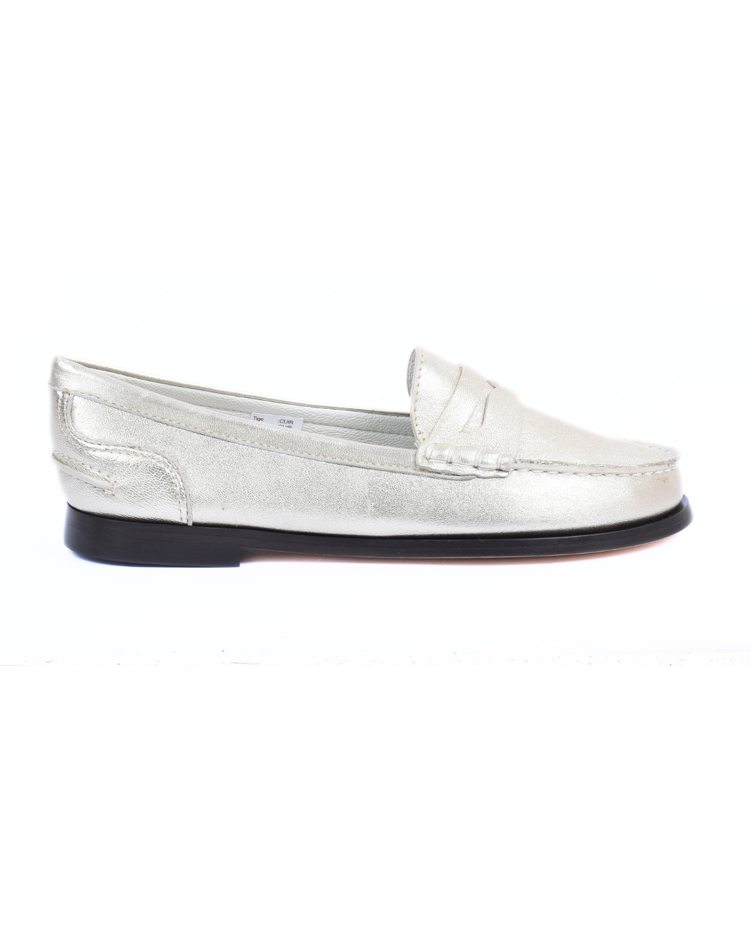 Mocassin en cuir véritable pour femme