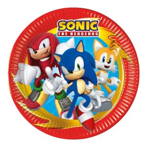 8 Assiettes Sonic