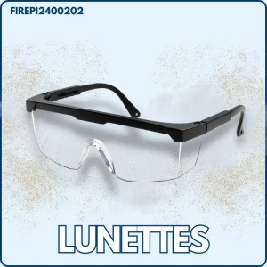 Lunettes de Sécurité | Noire | Réglable