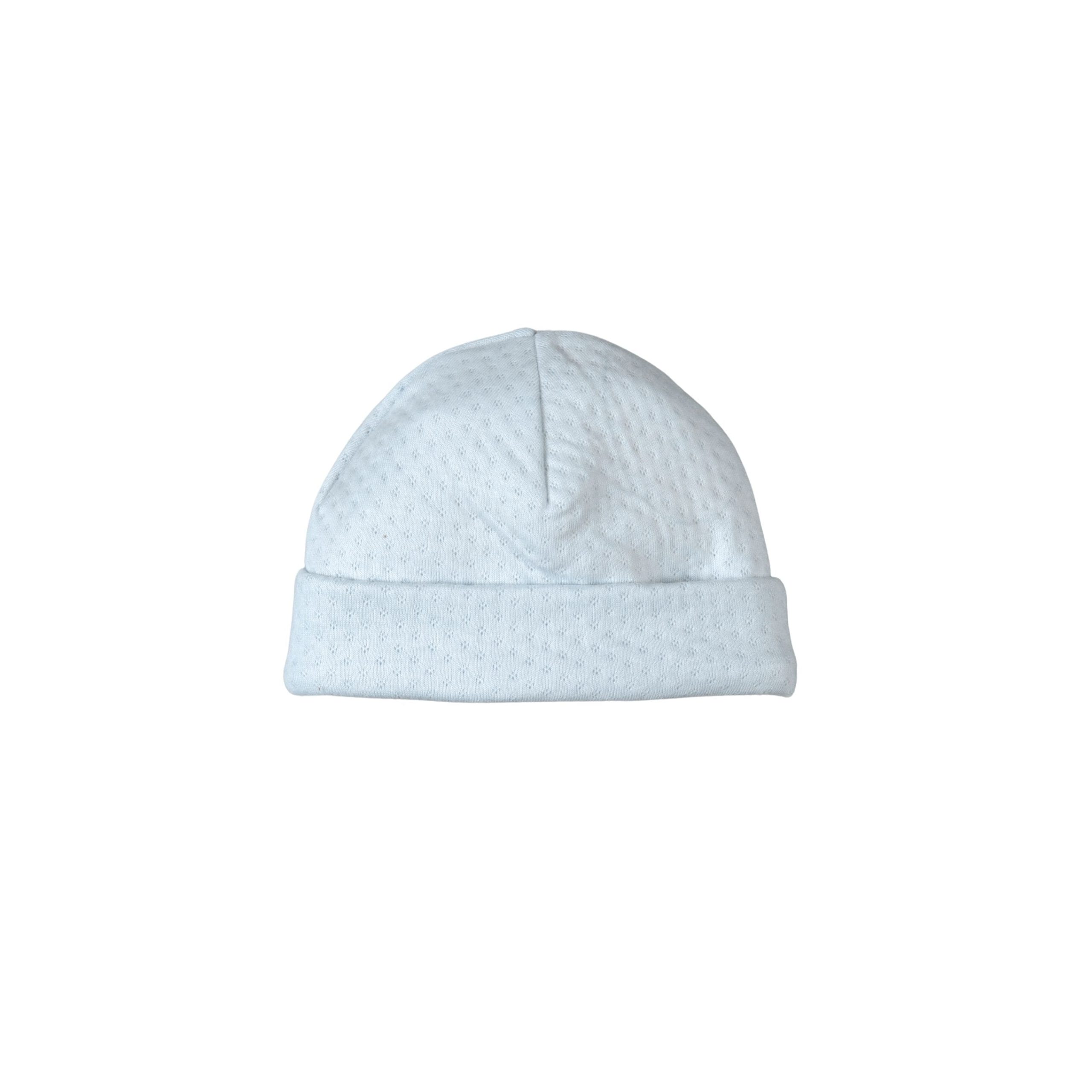 ARNY| Baby Boys Blue Pima Cotton Hat – Image 2