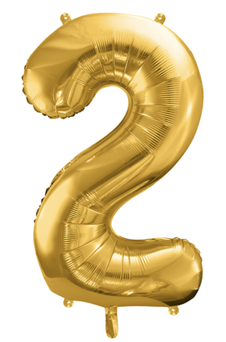 BALLON OR 86 CM CHIFFRE – Image 3