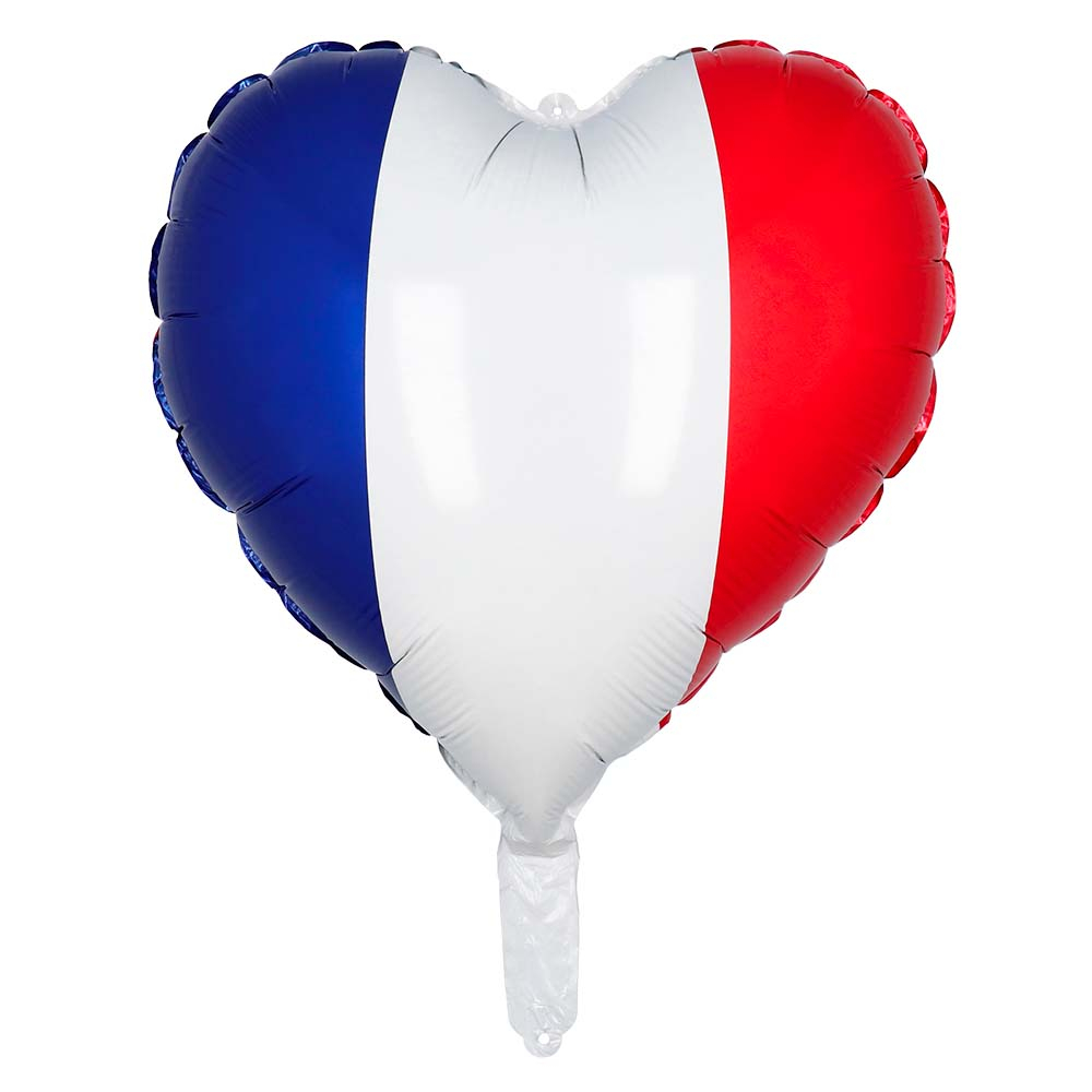 Ballon coeur bleu/blanc/rouge – Image 2