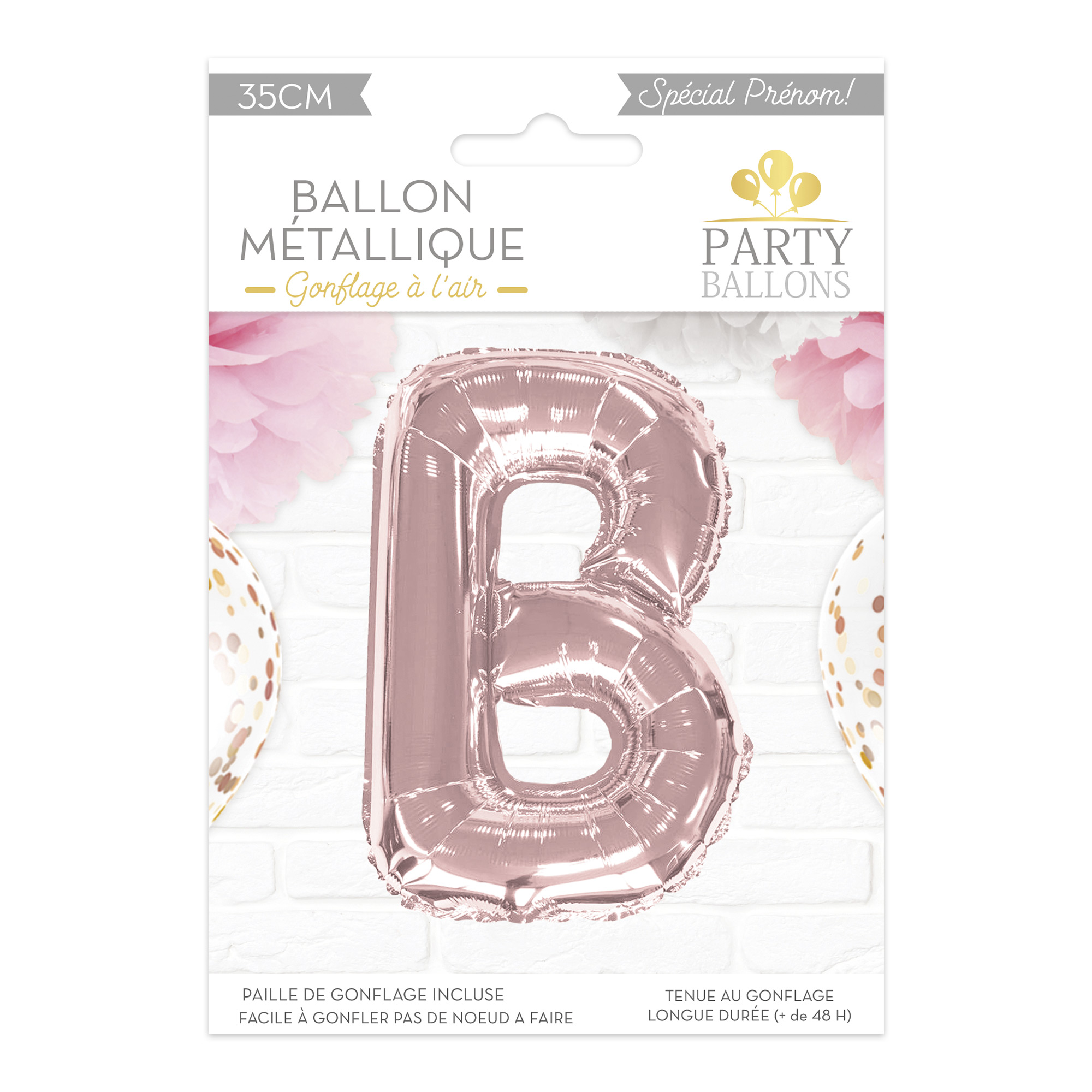Ballon lettre rose-gold – Image 3