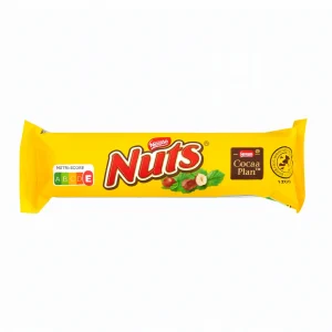 Barre chocolat au lait caramel fourrage aux noisettes entières Nuts 42g