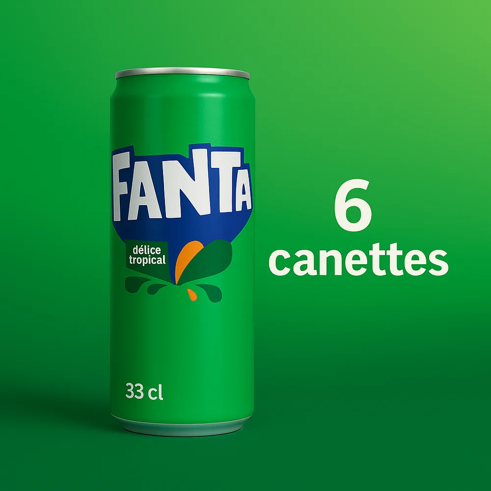 Boisson gazeuse Délice Tropical Fanta 6 x 33cl – Image 6