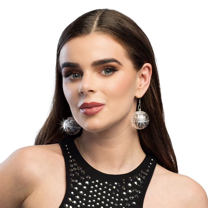 Boucles d’oreilles disco lumineuses – Image 2