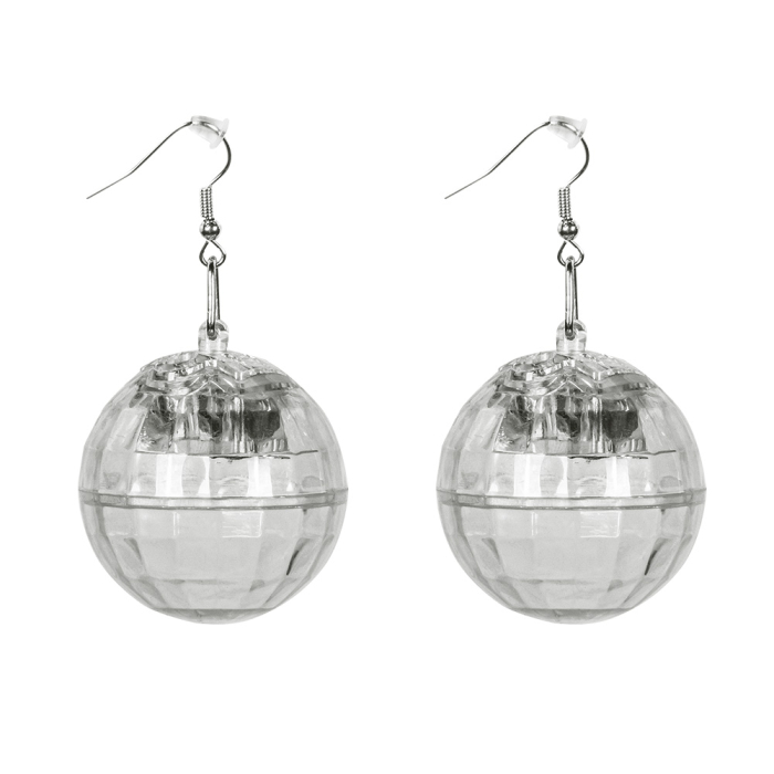 Boucles d’oreilles disco lumineuses – Image 3