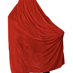 CAPE ROUGE AVEC CAPUCHE 140 CM