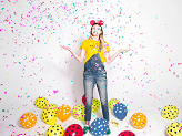 Canon à confettis multicolores 60 cm – Image 5