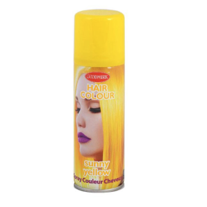 Spray couleur jaune pour cheveux