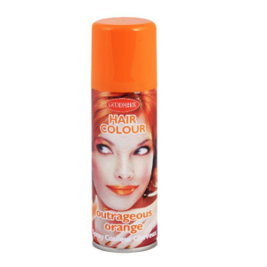 Spray couleur orange pour cheveux