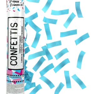 Canons à confettis bleus