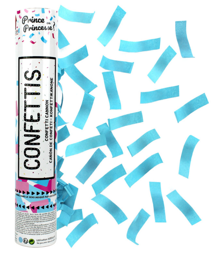 Canons à confettis bleus – Image 2