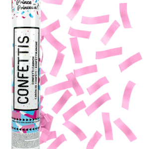 Canon à confettis roses