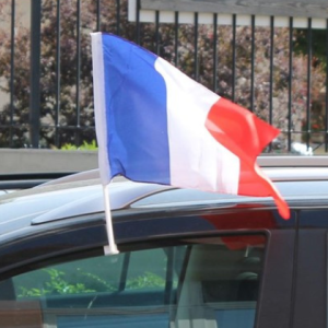 DRAPEAU France DE VOITURE 45 X 30 cm