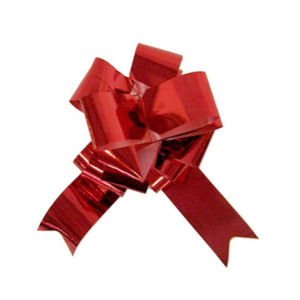 4 NŒUDS A TIRER METALLISÉS ROUGE