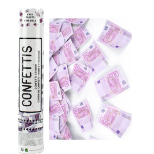 Canons confettis avec faux billets