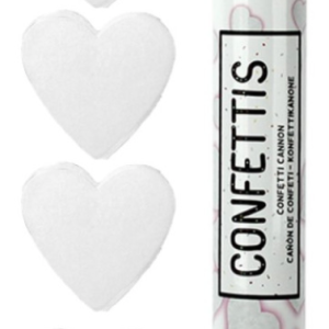 Canon à confeffis coeur blanc