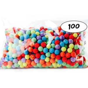 SACHET DE 100 BOULES MULTICOLORES