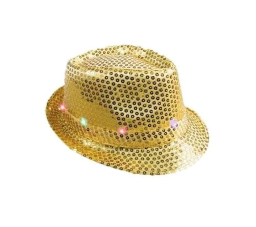 Chapeau sequin or à led – Image 2