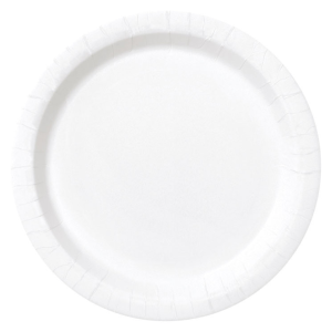 8 assiettes blanches