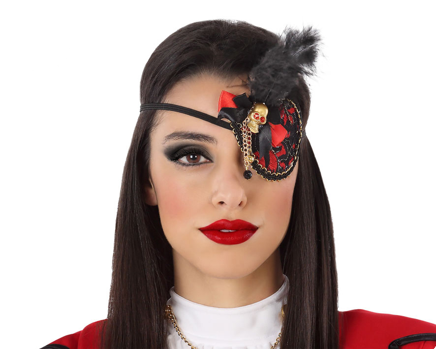 CACHE ŒIL PIRATE AVEC TÊTE DE MORT – Image 3