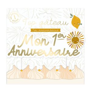 TOP GATEAU PREMIER ANNIVERSAIRE