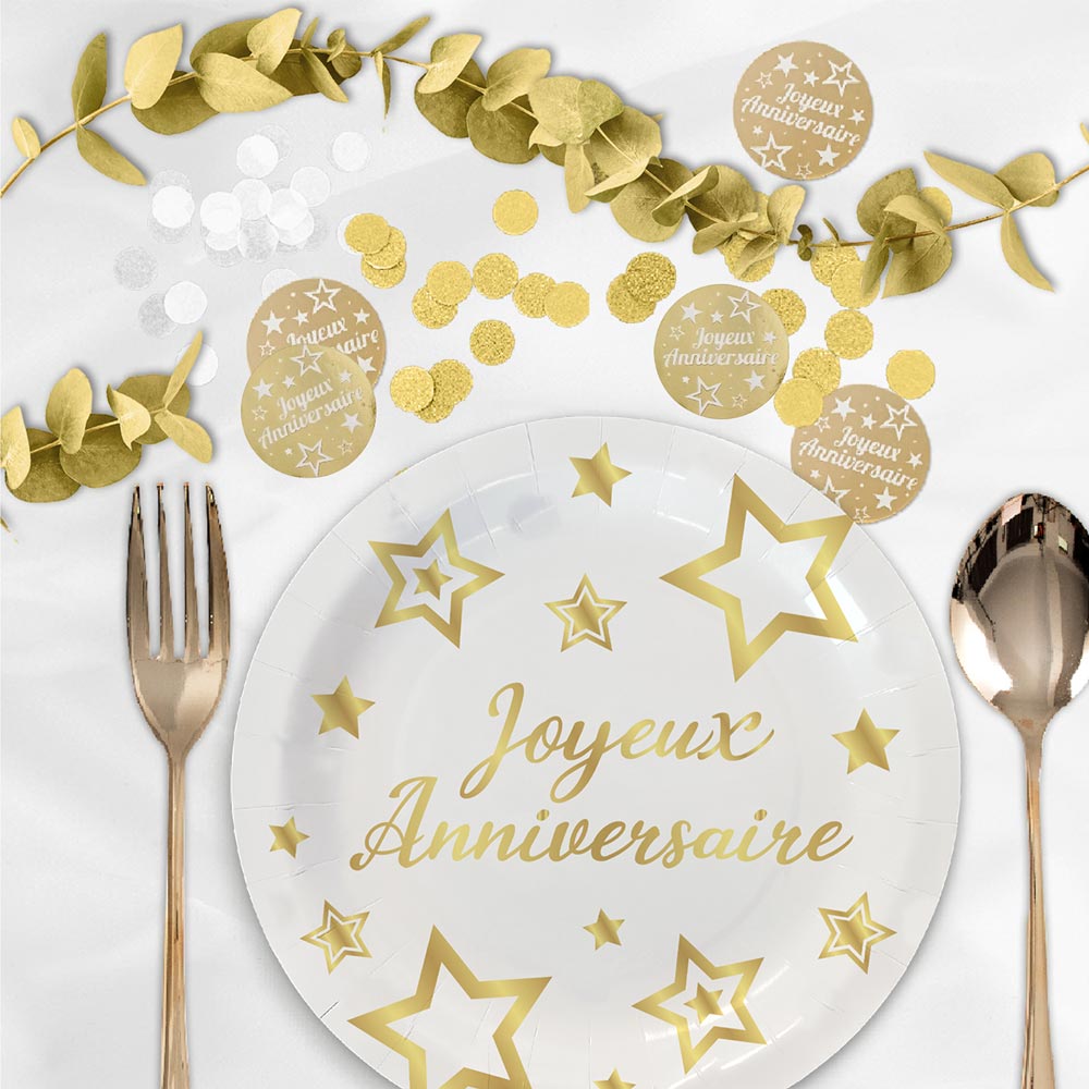 DECORATION DE TABLE PARTY CHIC OR – Image 3