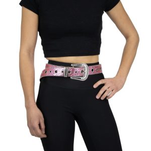 Ceinture Coachella rose