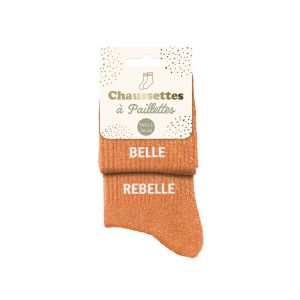 Chaussettes paillettes Belle Rebelle